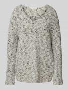 Gebreide pullover met V-hals