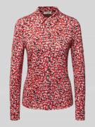 Regular fit shirt met lange mouwen van viscosemix