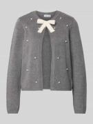 Gebreid jack van viscosemix met kralen