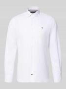 Regular fit zakelijk overhemd van puur katoen