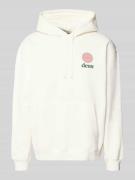 Relaxed fit hoodie met logoprint, model 'Strata'