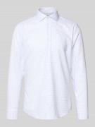 Slim fit zakelijk overhemd met kentkraag