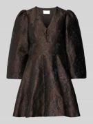 Mini-jurk met gebloemde all-over stitching, model 'Milliy'