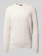 Gebreide pullover met ribboorden