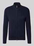 Gebreid jack met ritssluiting