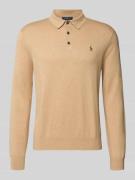 Gebreide pullover met polokraag