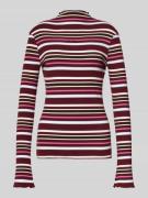 Shirt met lange mouwen en opstaande kraag, model 'Milou'