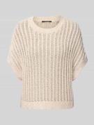 Gebreide pullover met ribboorden