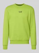 Sweatshirt met labeldetail