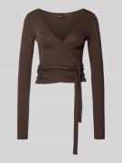 Slim fit shirt met lange mouwen van viscosemix, model 'Soft'