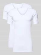 T-shirt van puur katoen in een set van 2 stuks