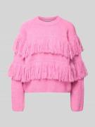 Relaxed fit gebreide pullover met wol, model 'JOHNS'