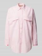 Regular fit overhemdblouse met borstzakken