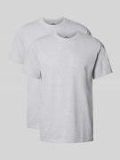 T-shirt van puur katoen in een set van 2 stuks