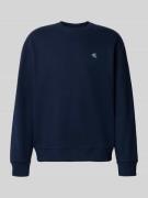 Sweatshirt met labelstitching