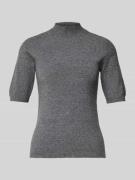 Gebreid shirt met opstaande kraag