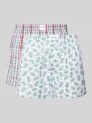Relaxed fit boxershort met logopatch in een set van 2 stuks