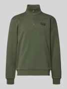 Sweatshirt met opstaande kraag en ritssluiting