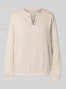 Regular fit sweatshirt met viscose