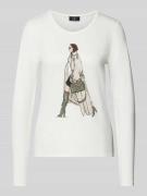 Shirt met lange mouwen en motiefprint