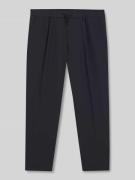 Tapered bandplooibroek met half-elastische band, model 'CONVERT-PLEAT'