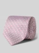 Stropdas van zijde in all-over look (7 cm)