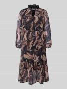 Midi-jurk met V-hals, model 'Za44raa'