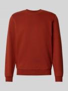 Regular fit sweatshirt van katoenmix met ronde hals