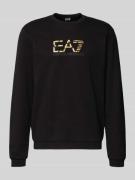 Sweatshirt met logo en ronde hals