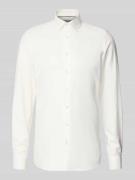 Slim fit zakelijk overhemd van twill met extra lange mouwen