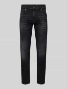Skinny fit jeans met labelpatch