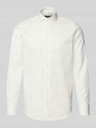 Regular fit zakelijk overhemd van twill