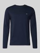 Shirt met lange mouwen en labelstitching