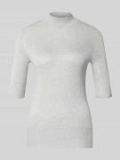 Slim fit gebreide trui van viscosemix