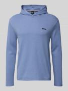 Comfort fit hoodie van katoenmix, model 'WAFFLE'