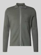 Gebreid jack met ritssluiting, model 'GUNA'