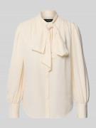 Overhemdblouse met strikdetail, model 'KLARYCE'