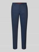 Slim fit pantalon met scheerwol, model 'Hesten'