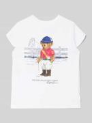 T-shirt met labelprint