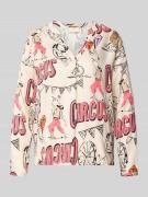 Blouseshirt met V-hals