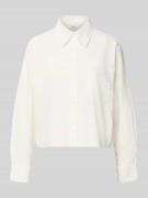 Boxy fit overhemdblouse van puur katoen