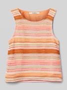 Gebreide top met streepmotief