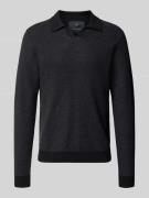 Gebreide pullover met ribboorden, model 'EASTON'