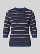 Gebreide pullover met ribboorden