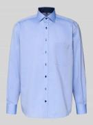 Comfort fit zakelijk overhemd met borstzak