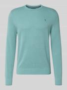 Gebreide pullover met labelstitching