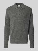 Gebreide pullover van wolmix met polokraag