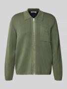 Regular fit cardigan van katoenmix