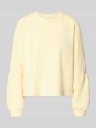 Oversized sweatshirt met ribboorden