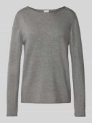Regular fit gebreide pullover van een mix van katoen en viscose